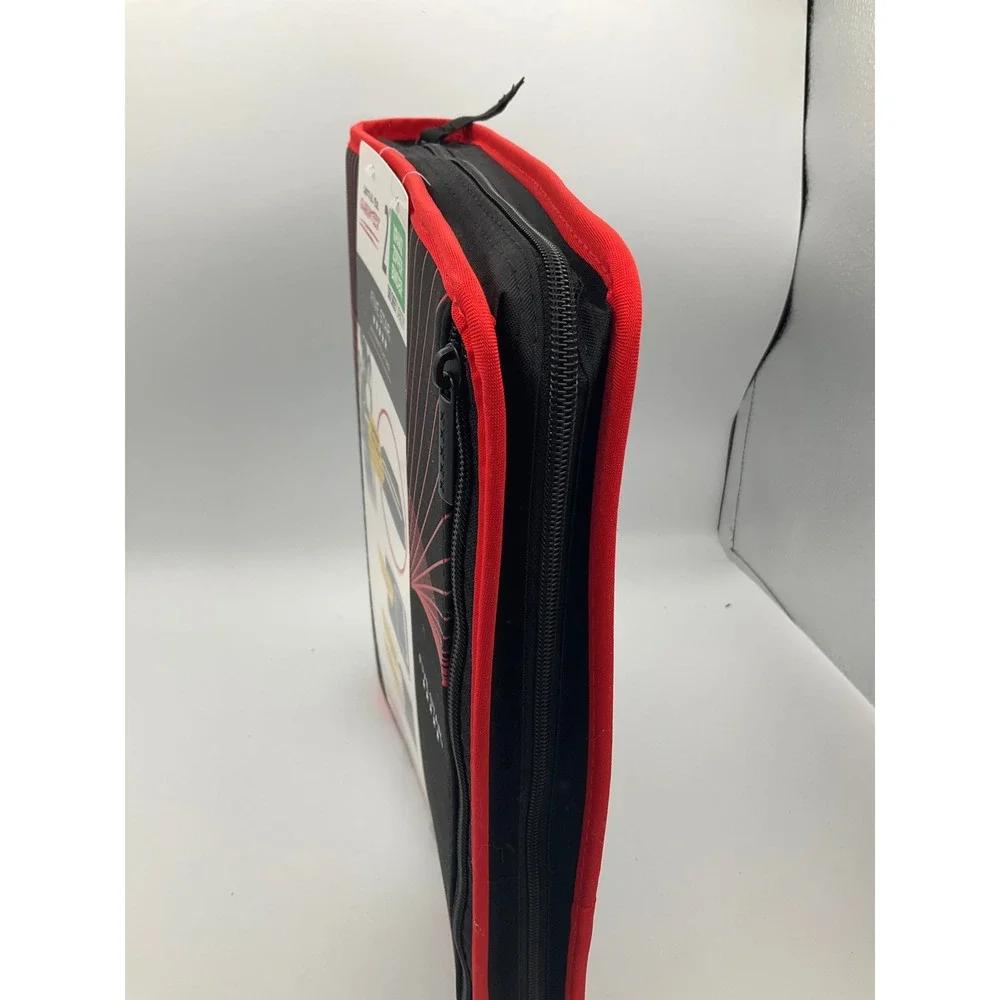 Five Star Xpanz 2 Inch Zipper Binder 380 Sheet Capacity Black Red New